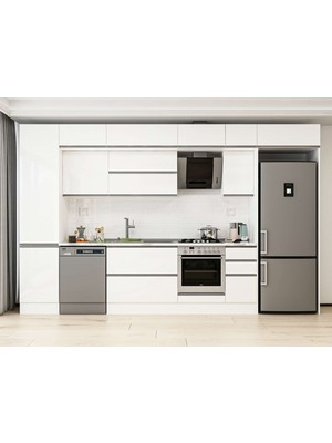 Alvinka 380X240 cm Hg_j Mutfak Dolabı Beyaz Beyaz MBB-E90B50S40-2