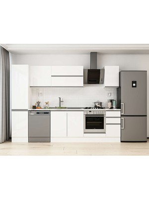Alvinka 295X210 cm Hg_j Mdf Mutfak Dolabı Beyaz Beyaz MB-E90B45S40-2