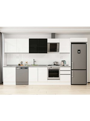 Alvinka 390X222 cm Hg_j Mdf Mutfak Dolabı Beyaz Beyaz MB-E80S60S50-3