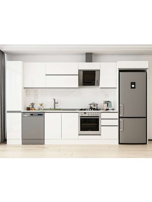 Alvinka 365X222 cm Hg_j Mdf Mutfak Dolabı Beyaz Beyaz MBB-E80B40S45-2