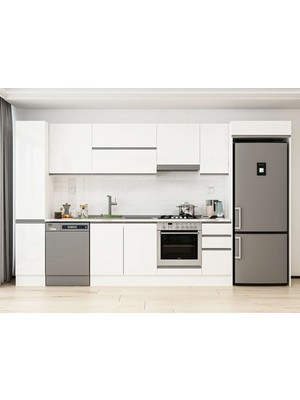 Alvinka 370X222 cm Hg_j Mutfak Dolabı Beyaz Beyaz MBB-E90B40S40-1