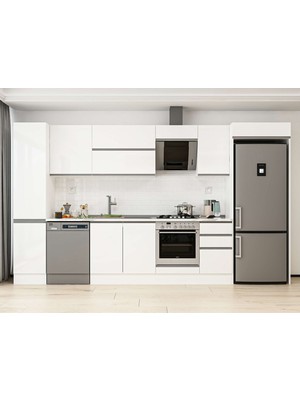 Alvinka 380X222 cm Hg_j Mdf Mutfak Dolabı Beyaz Beyaz MBB-E90B45S45-2