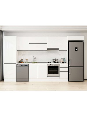 Alvinka 380X222 cm Hg_j Mdf Mutfak Dolabı Beyaz Beyaz MBB-E80B60S40-1