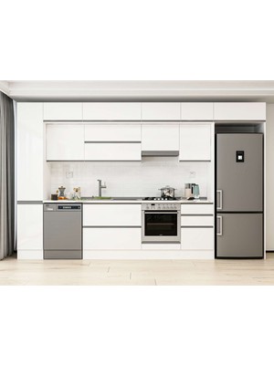 Alvinka 370X240 cm Hg_j Mdf Mutfak Dolabı Beyaz Beyaz MBB-E80B40S50-1