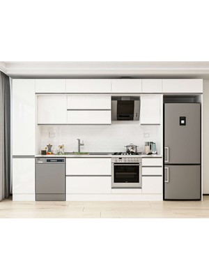 Alvinka 365X240 cm Hg_j Mdf Mutfak Dolabı Beyaz Beyaz MBB-E80B45S40-2