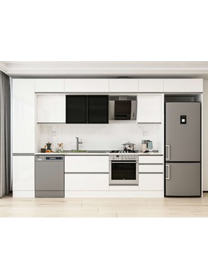 Alvinka 375X240 cm Hg_j Mdf Mutfak Dolabı Beyaz Beyaz MBB-E80B45S50-3