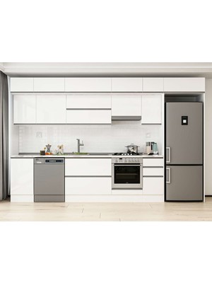 Alvinka 365X240 cm Hg_j Mdf Mutfak Dolabı Beyaz Beyaz MB-E80S45S40-1
