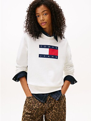 Tommy Hilfiger Kadın Tjw Regular Flag Sweatshirt