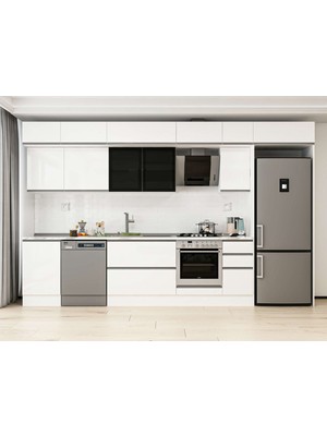Alvinka 380X240 cm Hg_j Mdf Mutfak Dolabı Beyaz Beyaz MB-E90S50S40-3