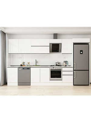Alvinka 380X222 cm Hg_j Mdf Mutfak Dolabı Beyaz Beyaz MB-E80S50S50-2