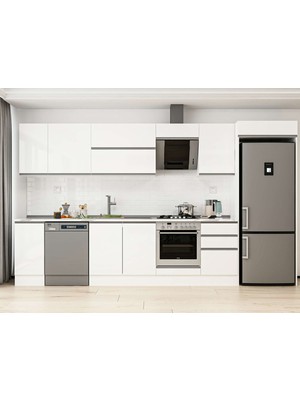 Alvinka 370X222 cm Hg_j Mdf Mutfak Dolabı Beyaz Beyaz MB-E80S40S50-2