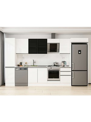 Alvinka 385X222 cm Hg_j Mdf Mutfak Dolabı Beyaz Beyaz MBB-E90B45S50-3