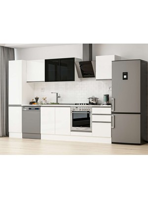 Alvinka 305X210 cm Hg_j Mdf Mutfak Dolabı Beyaz Beyaz MB-E90B45S50-3