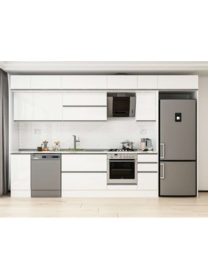 Alvinka 370X240 cm Hg_j Mutfak Dolabı Beyaz Beyaz MB-E90S40S40-2