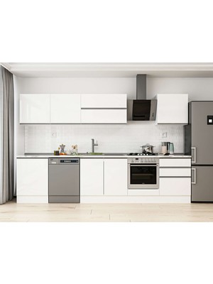 Alvinka 320X210 cm Hg_j Mutfak Dolabı Beyaz Beyaz M-E80S60S60-2
