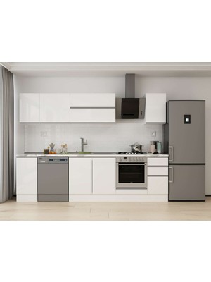 Alvinka 290X210 cm Hg_j Mdf Mutfak Dolabı Beyaz Beyaz M-E90S40S40-2