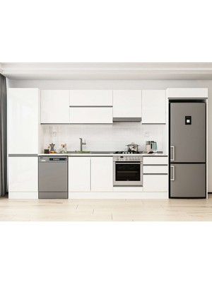 Alvinka 390X222 cm Hg_j Mutfak Dolabı Beyaz Beyaz MBB-E80B60S50-1