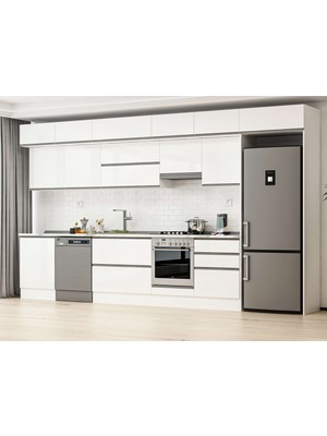 Alvinka 410X240 cm Hg_j Mutfak Dolabı Beyaz Beyaz MB-E90S60S60-1