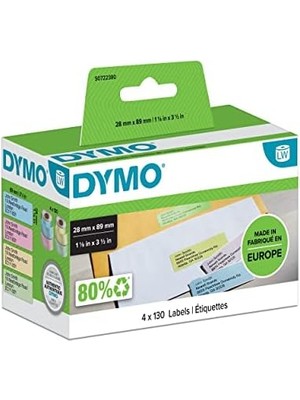 Karokstore S0722380, Lw Adres Etiketi, (89X28 Mm) 520 Etiket/paket, Karışık Renkli (99011)