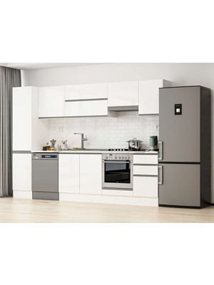Alvinka 290X210 cm Hg_j Mdf Mutfak Dolabı Beyaz Beyaz MB-E80B45S45-1