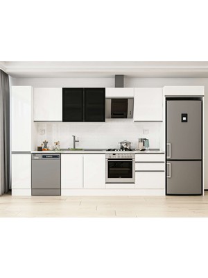 Alvinka 380X222 cm Hg_j Mutfak Dolabı Beyaz Beyaz MBB-E80B40S60-3