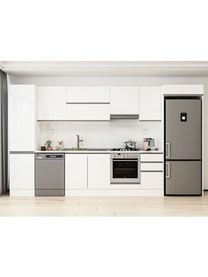 Alvinka 375X222 cm Hg_j Mdf Mutfak Dolabı Beyaz Beyaz MBB-E80B50S45-1