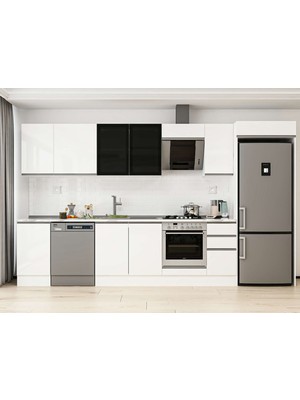Alvinka 375X222 cm Hg_j Mdf Mutfak Dolabı Beyaz Beyaz MB-E90S45S40-3