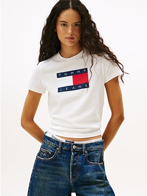 Tommy Hilfiger Kadın Tjw Regular Flag T-Shirt
