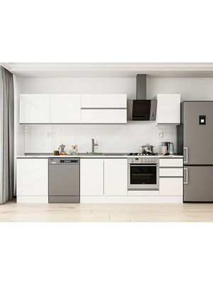 Alvinka 305X210 cm Hg_j Mdf Mutfak Dolabı Beyaz Beyaz M-E80S60S45-2