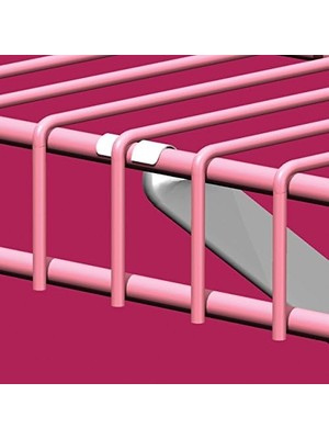 Karokstore 56606 Tel Raf Için 12 Inç Destek Braketleri, 2'li Paket, Beyaz