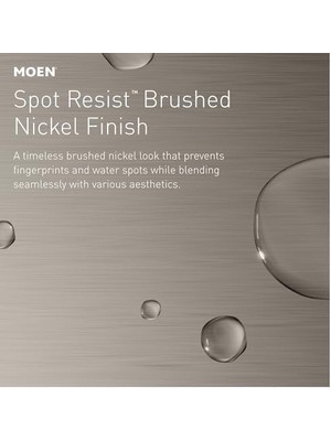 Karokstore Beric Spot Dirençli Nikel Modern Tek Kolu Tek Delikli Banyo Bataryası Drenaj Düzeneği ve Banyo Lavabonuz Için Isteğe Bağlı Deckplate Ile, 84774SRN