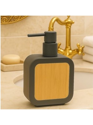 Karokstore Mat Sabunluk | Ahşap Desenli Lüks, Ergonomik Tasarım, Ahşap Dispenser