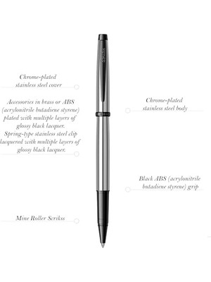 Karokstore Metropolis 800 Roller Kalem Siyah Krom