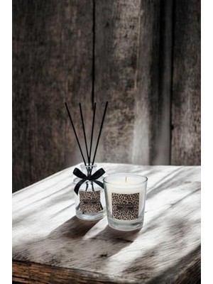 Karokstore Vanilya Kokulu Bardak Mum ve 100 ml Oda Kokusu Seti
