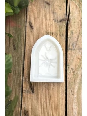 Karokstore Mezar Taşı Örümcek Desenli Mum Kalıbı (Silikon) (1 Adet)