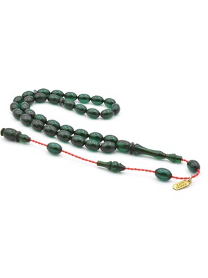 Murty99 Hakkı Usta İmzalı Beyzi Kesim Bilek Boy Sıkma Kehribar Tesbih