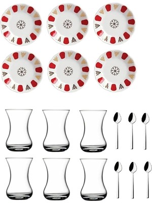 Karokstore 18 Parça Otantik Acem Çay Bardak Seti TYBK3B3J9S6KFERI77