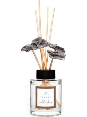 Karokstore 100 ml Gri Orkide Taş Bambu Çubuklu Vanilya Oda Kokusu
