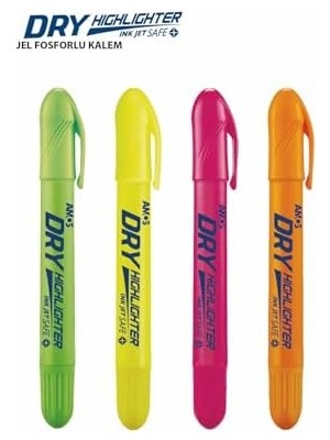 Karokstore Kalem Fosforlu Jel Dry Hl 4'lü Poşet