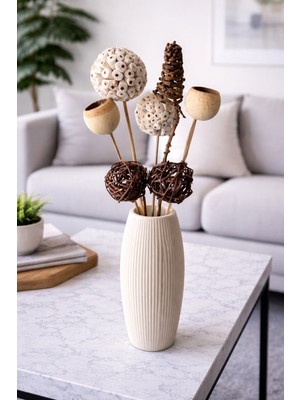 Tropikal Natürel Dekoratif Kuru Çiçek Vazo Çiçeği