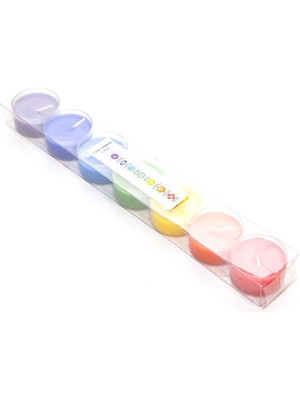 Karokstore 7 Meditasyon Kristal Kap Içi Mum Seti-Large