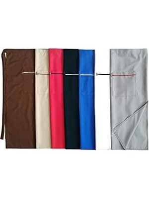 Karokstore Cepli Önlük Biyeli Uzun Belden Kırmızı