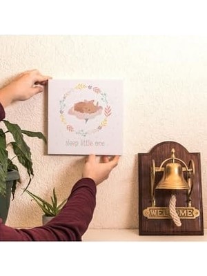 Karokstore Sleep One | Bebek Odasına Özel Kanvas Tablo 25 x 25 cm Ölçüsündedir.