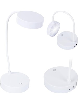 Karokstore 3 Mod Işıklı Masa Lambası, Akrobat Masaüstü Çalışma Lambası, USB Şarjlı 3 Aydınlatma Modlu Kitap Okuma, Ders Çalışma Ayarlanabilir Yükseklikli Lamba