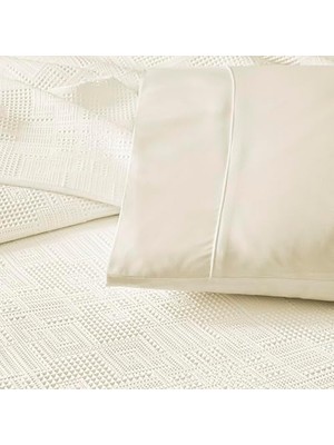 Karokstore Jakar Vıgnes Tek Kişilik Pike Takımı Beyaz