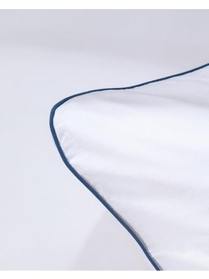 Karokstore Tilda Biyeli Yastık Kılıfı Seti, Beyaz, 50X70CM