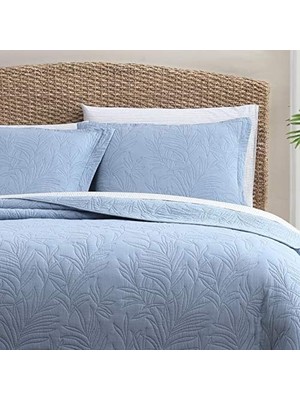 Karokstore Bahama Costa Sera Koleksiyonu Yumuşak ve Nefes Alabilir, Yorgan Yatak Örtüsü Mevsimleri, Daha Fazla Yumuşaklık Için Önceden Yıkanmış, Kraliçe, Mavi