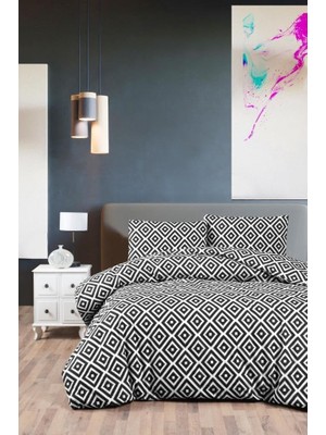 Karokstore Minel Çift Kişilik Lastikli Çarşaf Nevresim Takımı