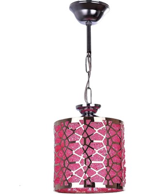 Karokstore Mayda Pembe-Sarı Tekli Avize