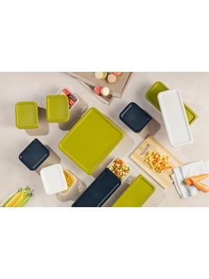 Karokstore 4 Adet Buzdolabı ve Derin Dondurucu Saklama Kabı Seti, Fresh Box, Dolap Düzenleyici ve Buz Dolabı Organizeri, Bpa Içermeyen Pp Plastik,gıdaları Taze Tutma,mutfak Düzenleyici (Gri)